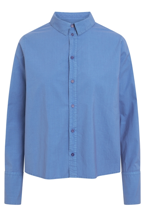 RUE DE TOKYO SYLINA SHIRT COTTON RIVERSIDE BLUE